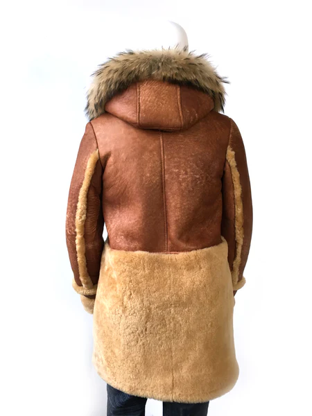 Long Faux Sheepskin Coat