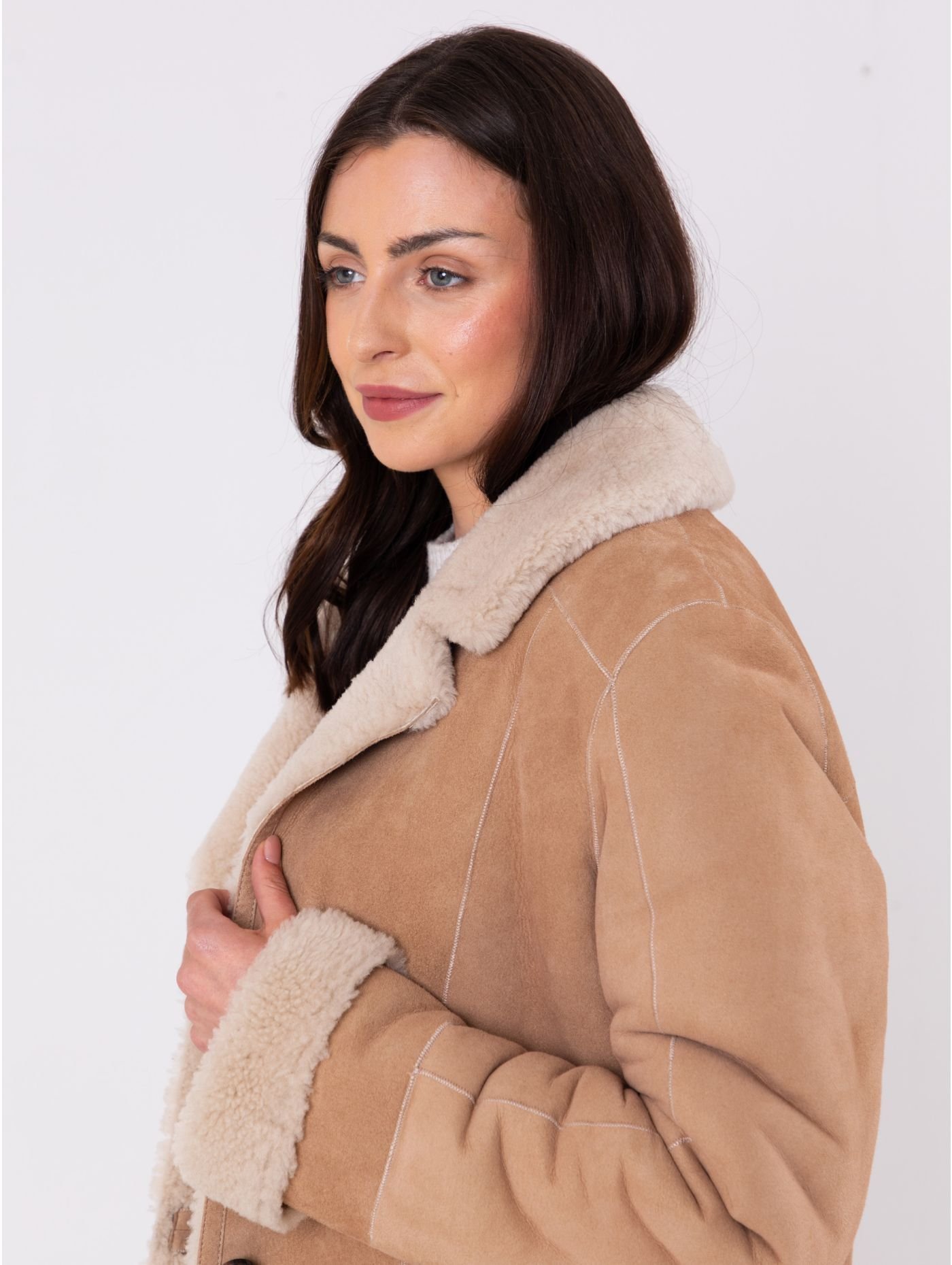 Longline Shearling Jacket