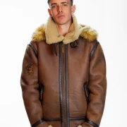 Mens Faux Sheepskin Jacket