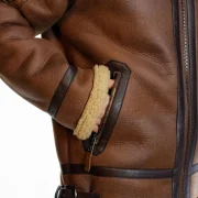 Mens Faux Sheepskin Jacket