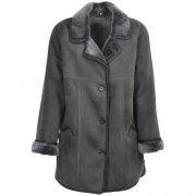 Mens Grey Sheepskin Coat