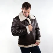 Mens Leather Sheepskin Bomber Jackets