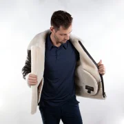 Mens Leather Sheepskin Bomber Jackets