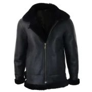 Mens Leather Sheepskin Flying Jackets