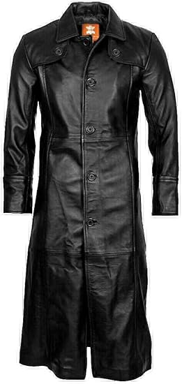 Mens Sheepskin Trench Coat