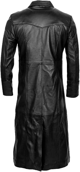 Mens Sheepskin Trench Coat