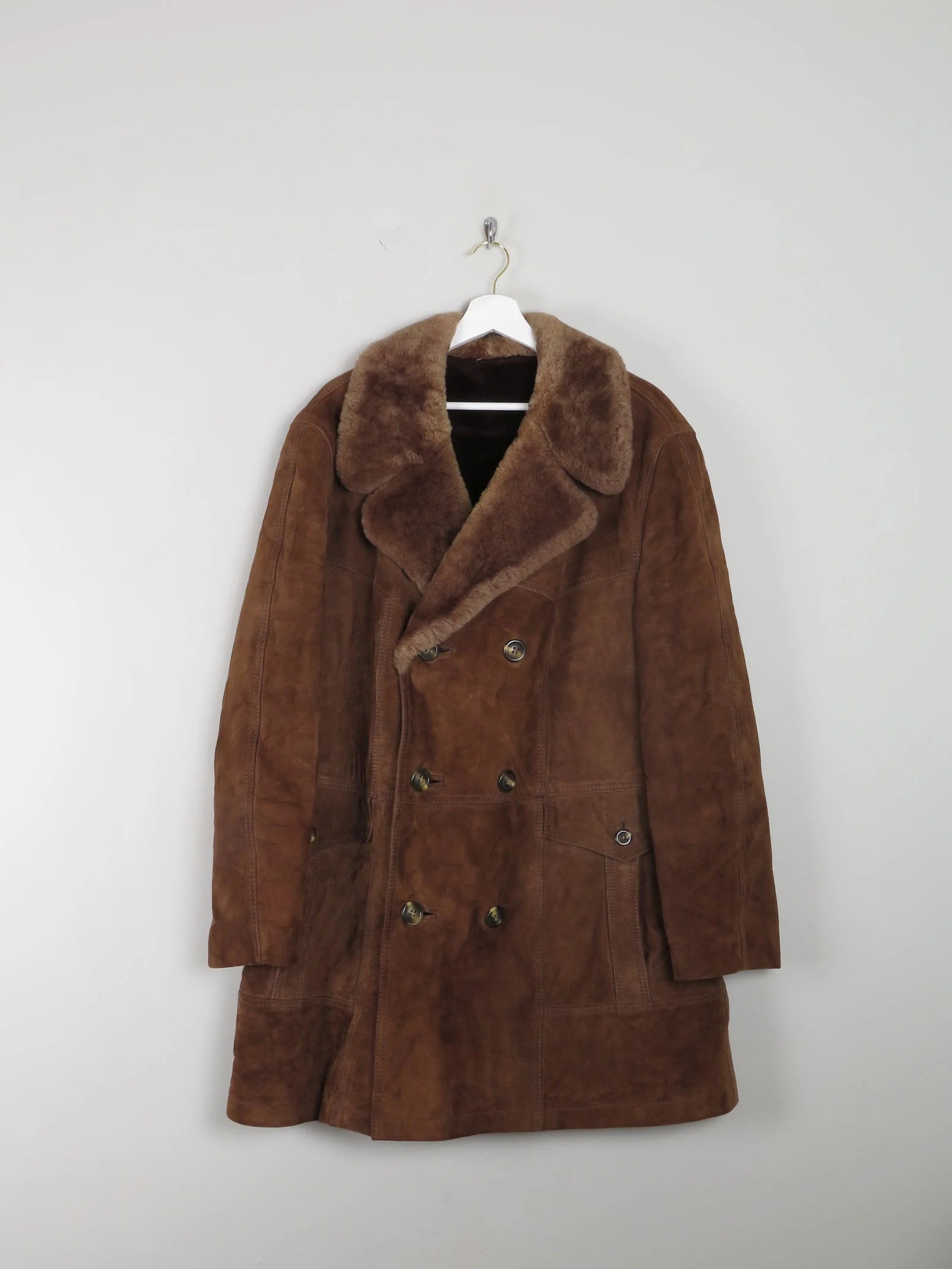 Mens Sheepskin Vintage Coat