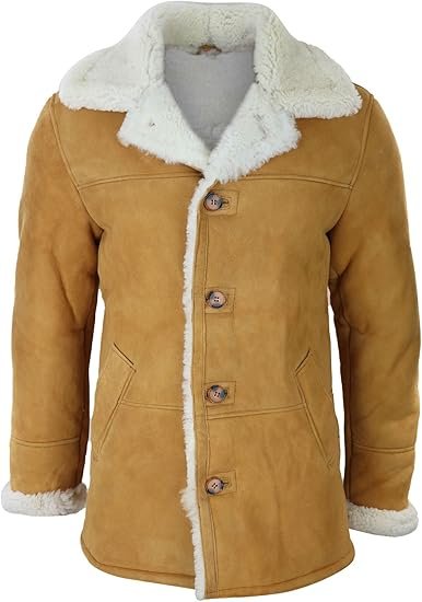 Mens Traditional Sheepskin Coat