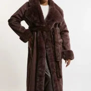 Plus Size Sheepskin Coat