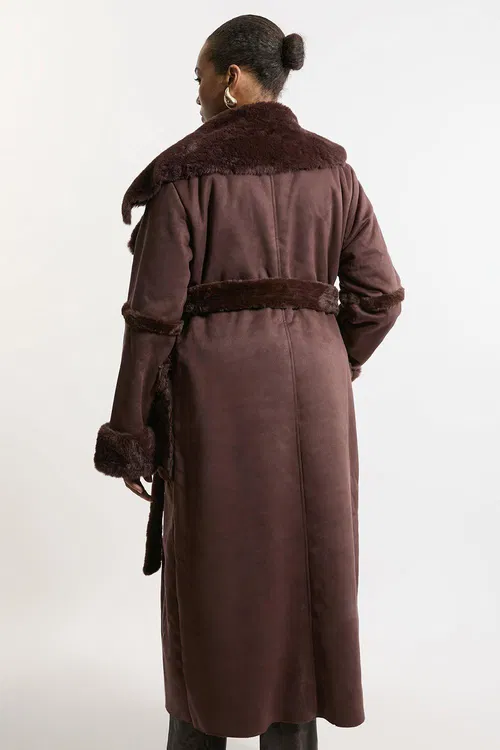 Plus Size Sheepskin Coat
