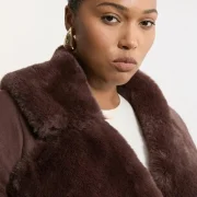 Plus Size Sheepskin Coat