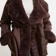 Plus Size Sheepskin Coat