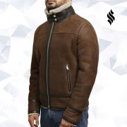 Real Sheepskin Jacket Mens