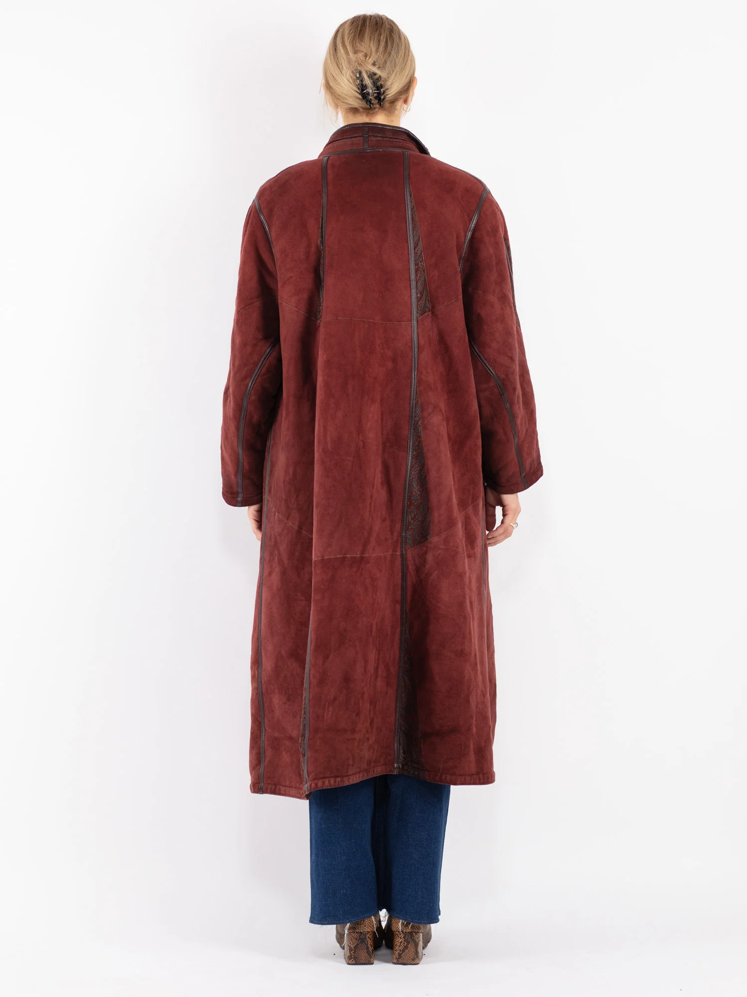 Red Sheepskin Coat