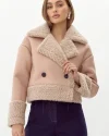 Ropped Sheepskin Jacket