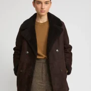 Shearling Biker Coat