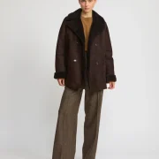 Shearling Biker Coat