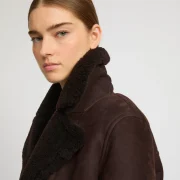 Shearling Biker Coat