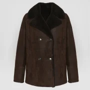 Shearling Biker Coat