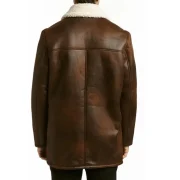 Shearling Coat Mens Brown