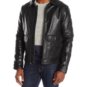 Shearling Jacket Black Mens