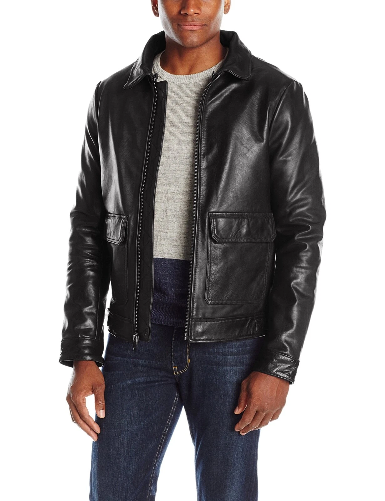 Shearling Jacket Black Mens