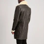 Shearling Leather Coat Mens