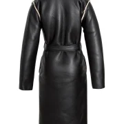 Shearling Leather Coat Womens