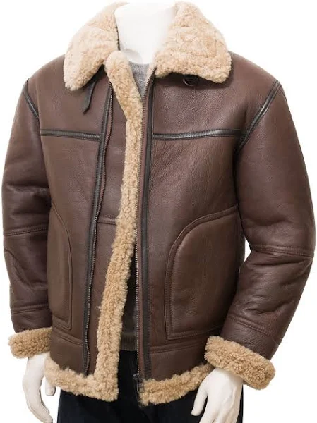 Sheepskin Aviator Jacket Mens