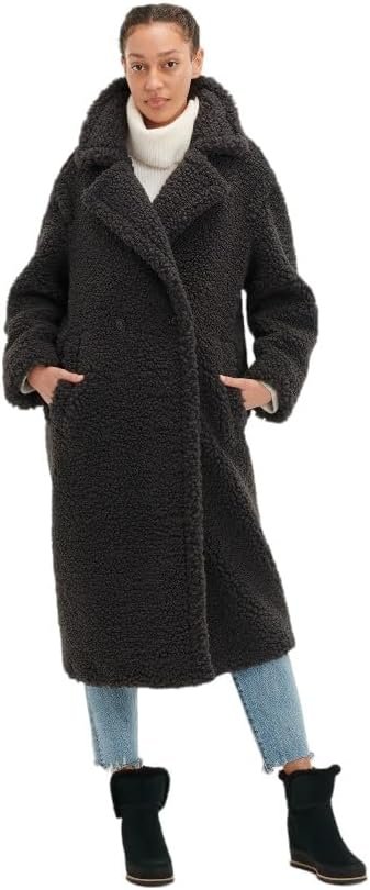 Sheepskin Black Coat