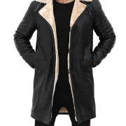 Sheepskin Coat Mens Black
