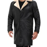 Sheepskin Coat Mens Black