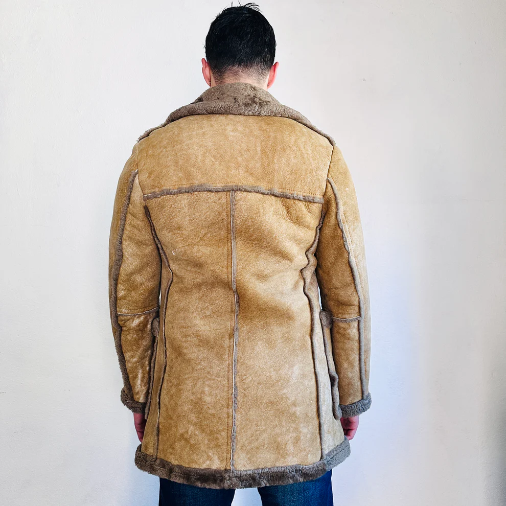 Sheepskin Coat Mens Vintage