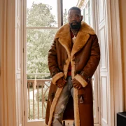 Sheepskin Trench Coat