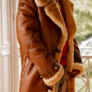 Sheepskin Trench Coat
