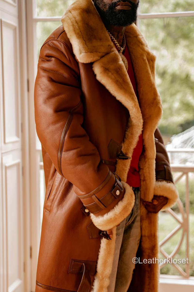 Sheepskin Trench Coat