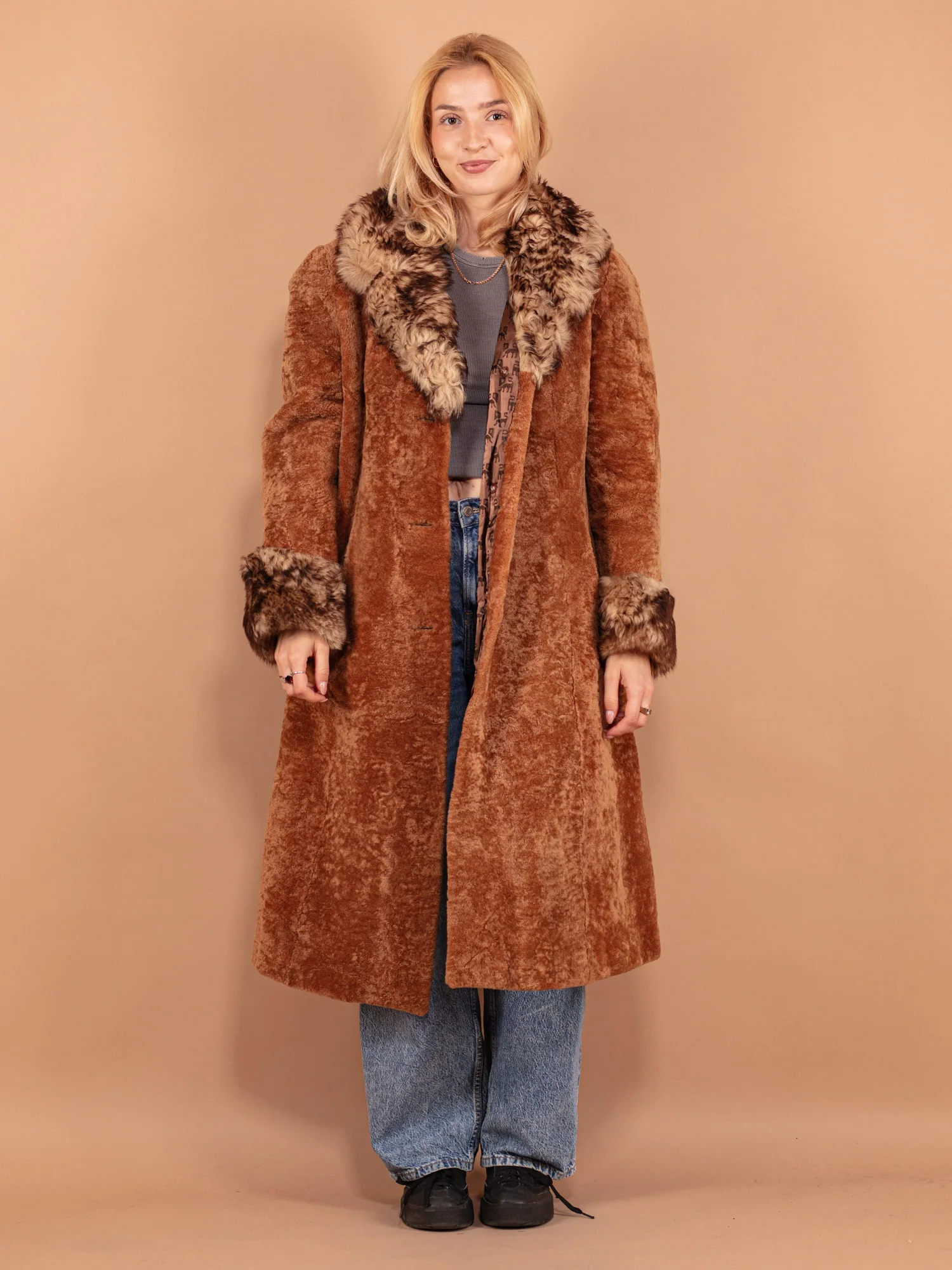 Sheepskin Wool Coat