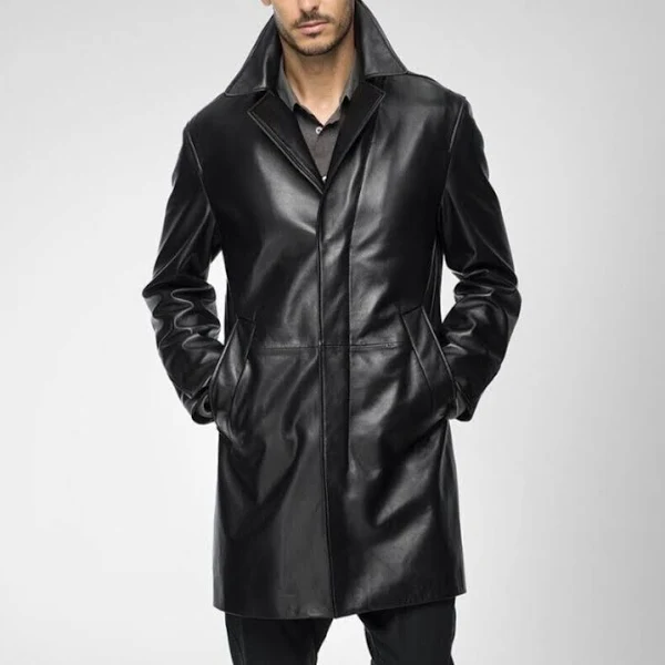 Sheepskin and Leather Coat