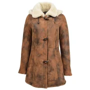 Sheepskin duffle coat 