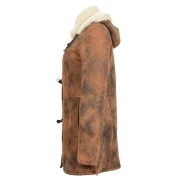 Sheepskin duffle coat 