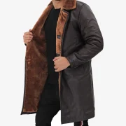 Vintage Shearling Coat Mens