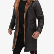 Vintage Shearling Coat Mens