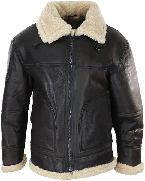 Vintage Shearling Jacket Mens