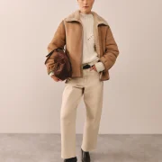 White Sheepskin Jacket