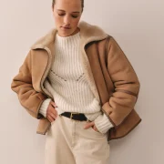 White Sheepskin Jacket