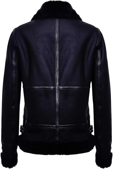 Womens Black Sheepskin Jacket