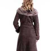 Womens Brown Sheepskin Coat 