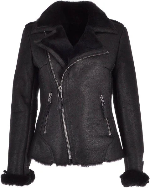 Women’s Shearling Jacket Black