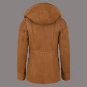 Womens Sheepskin Coat with Hood