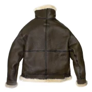 b3 sheepskin leather bomber jacket